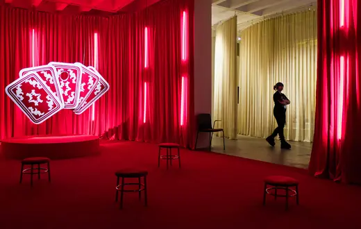 Praca Nadii Markiewicz na wystawie „Ruch, który wraca" w Galerii Sztuki Współczesnej Bunkier Sztuki. Kraków, 7 grudnia 2025 r. // Fot. Jacek Taran