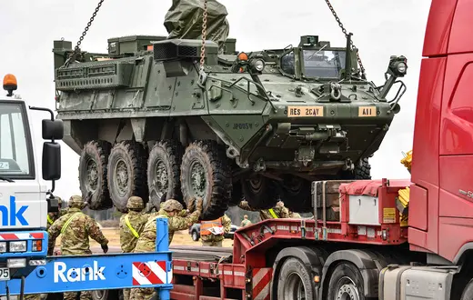 Żołnierze armii amerykańskiej stacjonujący w Vilseck. Niemcy, luty 2022 r. // Fot. Gertrud Zach / U.S Army / Zuma Press / Forum