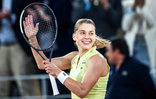 Maja Chwalińska podczas turnieju tenisowego French Open 2026 Roland Garros w Paryżu. Francja, 4 czerwca 2026 r. // Fot. Tim Clayton / Getty Images