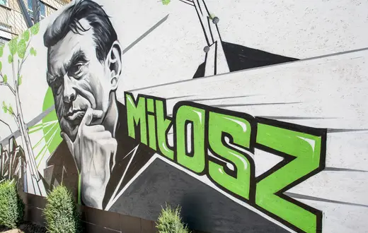 Mural z wizerunkiem Czesława Miłosza przy Centrum Zamenhofa w Bialymstoku, 2011 r. // Fot. Anatol Chomicz / Forum