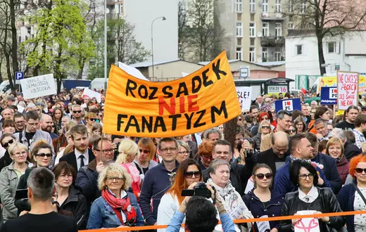 Demonstracja w Łodzi. Fot: Eastnews /