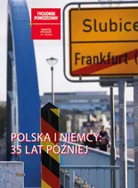Dodatek Polska i Niemcy: 35 lat później, zdjęcie na okładce przedstawia most łączący Polskę i Niemcy, Frankfurt nad Odrą, październik 2021 r. // fot. Jörg Carstensen / DPA / PAP
