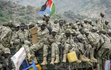 Żołnierze Zjednoczonych Sił Sudanu Południowego w Centrum Szkolenia Wojskowego w Dżubie. Sudan, 15 listopada 2023 r. / PETER LOUIS GUME / AFP / EAST NEWS