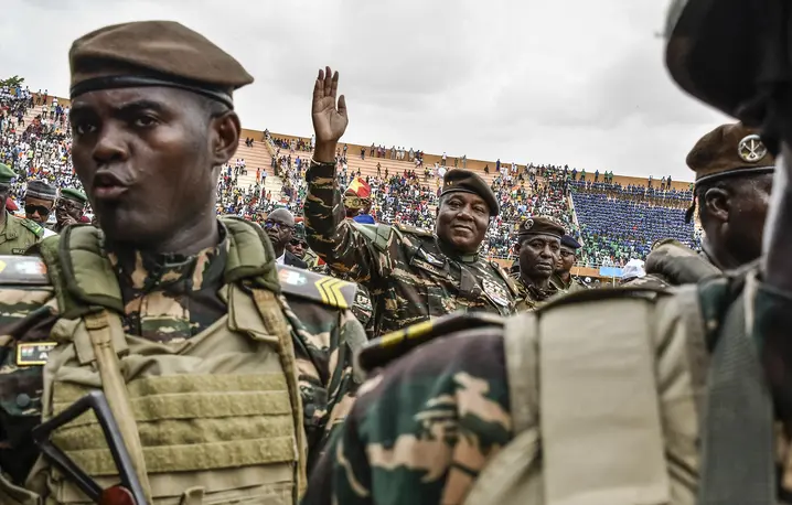 Junta Nigru świętuje pierwszą rocznicę zamachu stanu. Niamey, Niger 26 lipca 2024 r. / Fot. Boureima Hama / AFP / East News