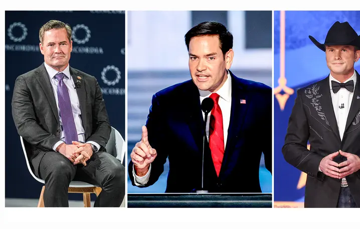 Michael Waltz, Marco Rubio i Pete Hegseth - członkowie nowej administracji Donalda Trumpa // Fot. Getty Images